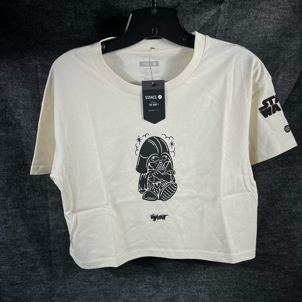 Stance woman’s small DJ DARTH crop brand new with tags